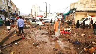 ارتفاع ضحايا السيول في صنعاء وذمار إلى 11 قتيلا